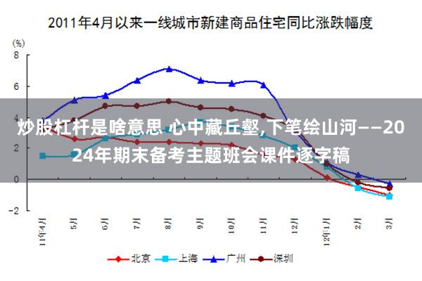 炒股杠杆是啥意思 心中藏丘壑,下笔绘山河——2024年期末备考主题班会课件逐字稿